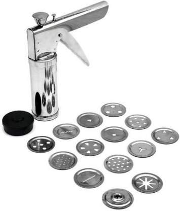 15-in-1 Stainless Steel Kitchen Press with Multiple Attachments